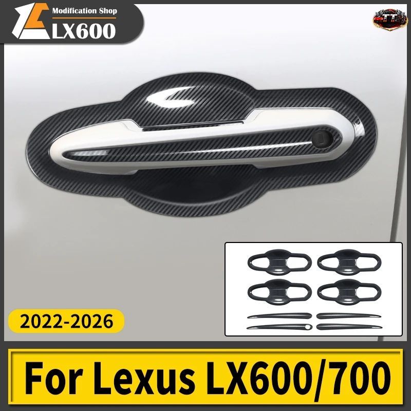 トヨタ 2022-2025 レクサス LX600 LX700 600 700 車用外装ドアハンドルカバー ステンレススチール 耐傷性 スタイリング