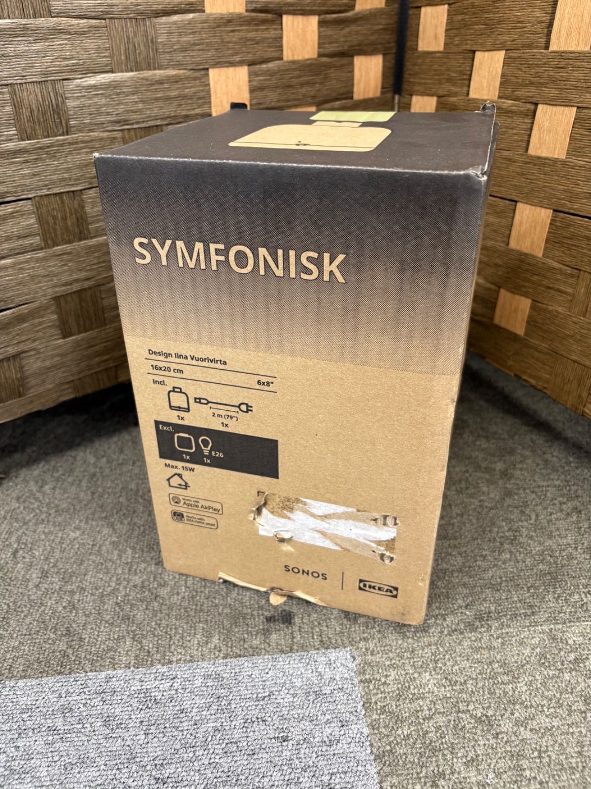 IKEA◆SYMFONISKシンフォニクス　ワイヤレス スピーカー　SONOS 《未開封》カラー：ホワイト？