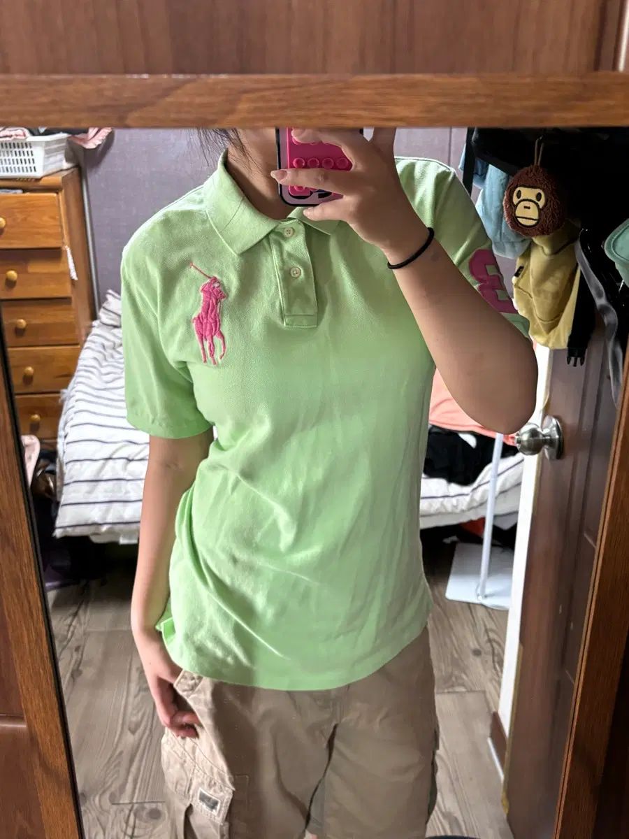 ビックポニー グリーン カラーTシャツ