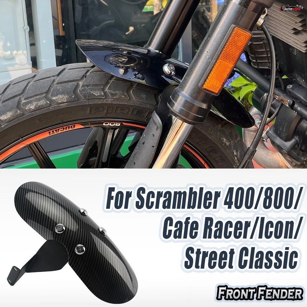 DUCATI SCRAMBLER 800 400 FULL THROTTLE SIXTY2 カフェレーサー用アクセサリー オートバイ用マッドガード フロントフェンダー ハガー マッ