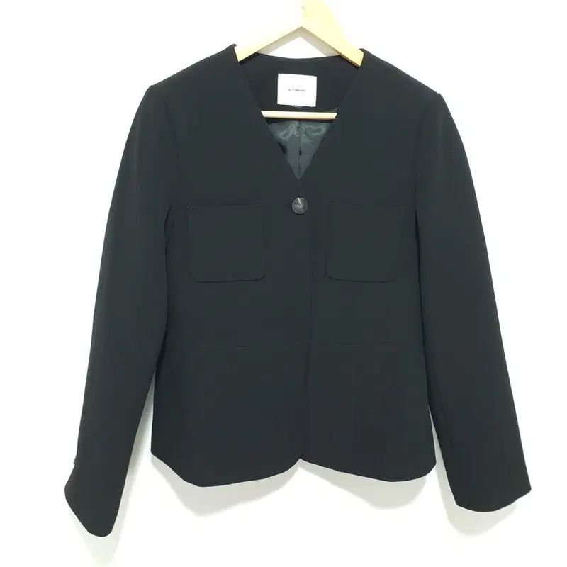 LE CORMANG(ルコルマン) レディース Vネック 隠しボタンダウン ジャケット M_M3006