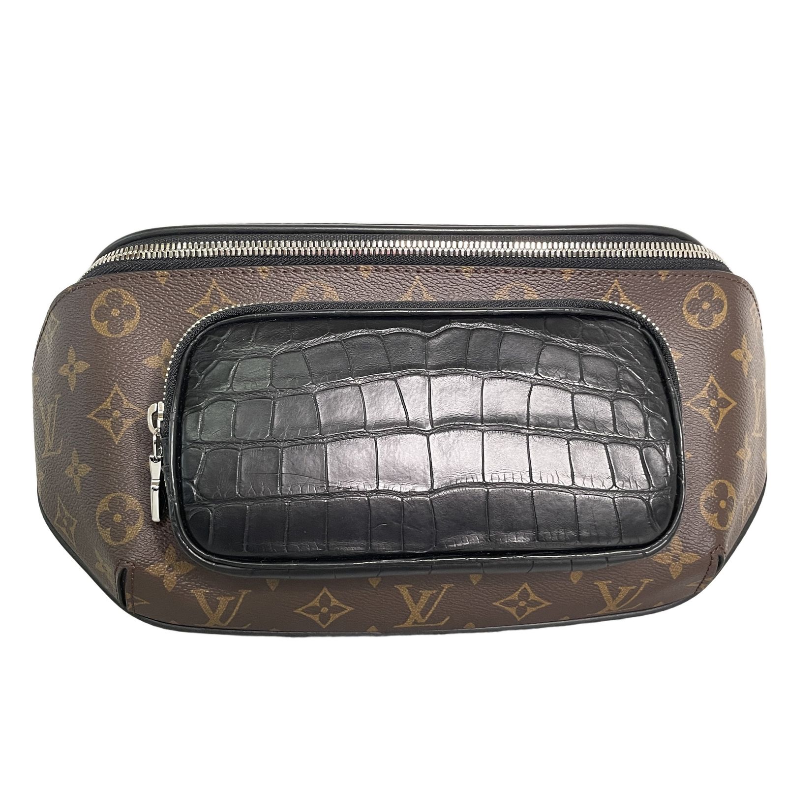 【鑑定済】LOUIS VUITTON ルイヴィトン モノグラム N96217 バムバッグ ショルダーバッグ ウエストポーチ 鑑定書付き 中古 美品 T11438323