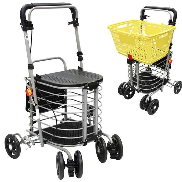 【新品未開封】シルバーカー アルミワゴン ハーモニーALII 買い物カゴ受け付き 島製作所　送料込み