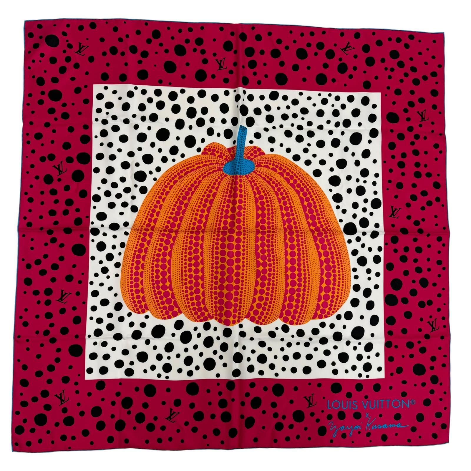 極美品☆LOUIS VUITTON×Yayoi Kusama ルイヴィトン×草間彌生 2023年製 M78394 カレ90 シルク インフィニティ ドット スカーフ 正規品 92,400円