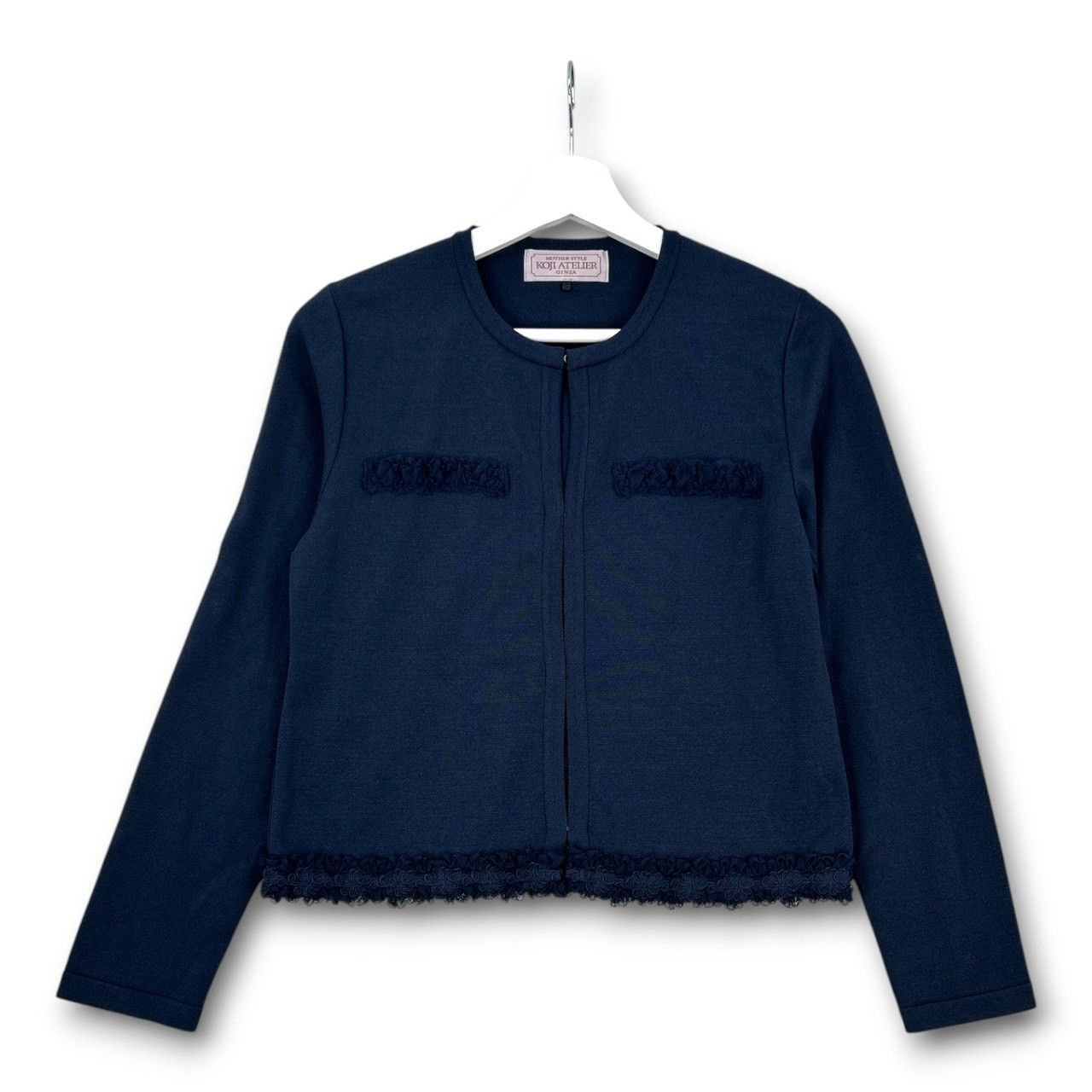 MOTHER STYLE KOJI ATELIER コージアトリエ カーディガン 羽織り トップス お受験 ネイビー 紺 サイズM レディース 春 夏 ゴーゴー古着久喜倉庫店 5 No.2968