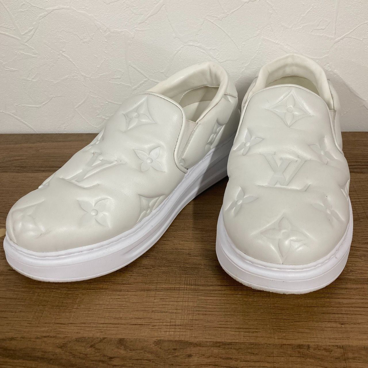 【LOUIS VUITTON】ルイヴィトン　スニーカー　ビバリーヒルズ・ライン　モノグラム　スリッポン　メンズ　サイズ6 1/2