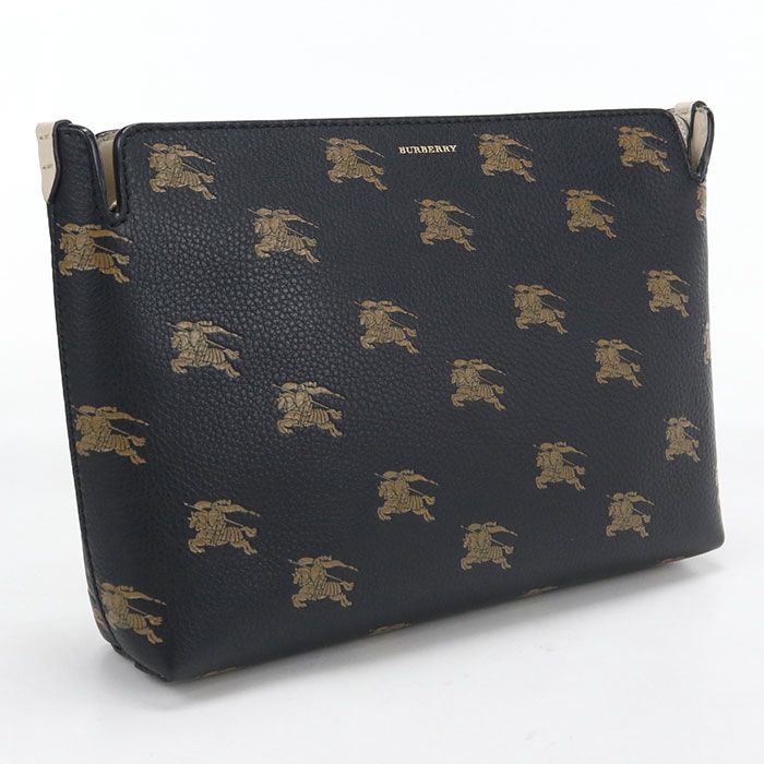 BURBERRY バーバリー クラッチバッグ レザー【中古】 ユニセックス