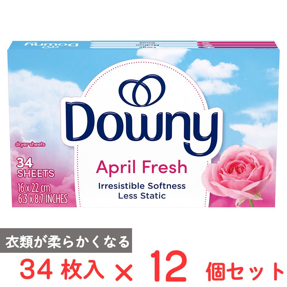 P&G USA ダウニーシート エイプリルフレッシュ 34枚×12個
