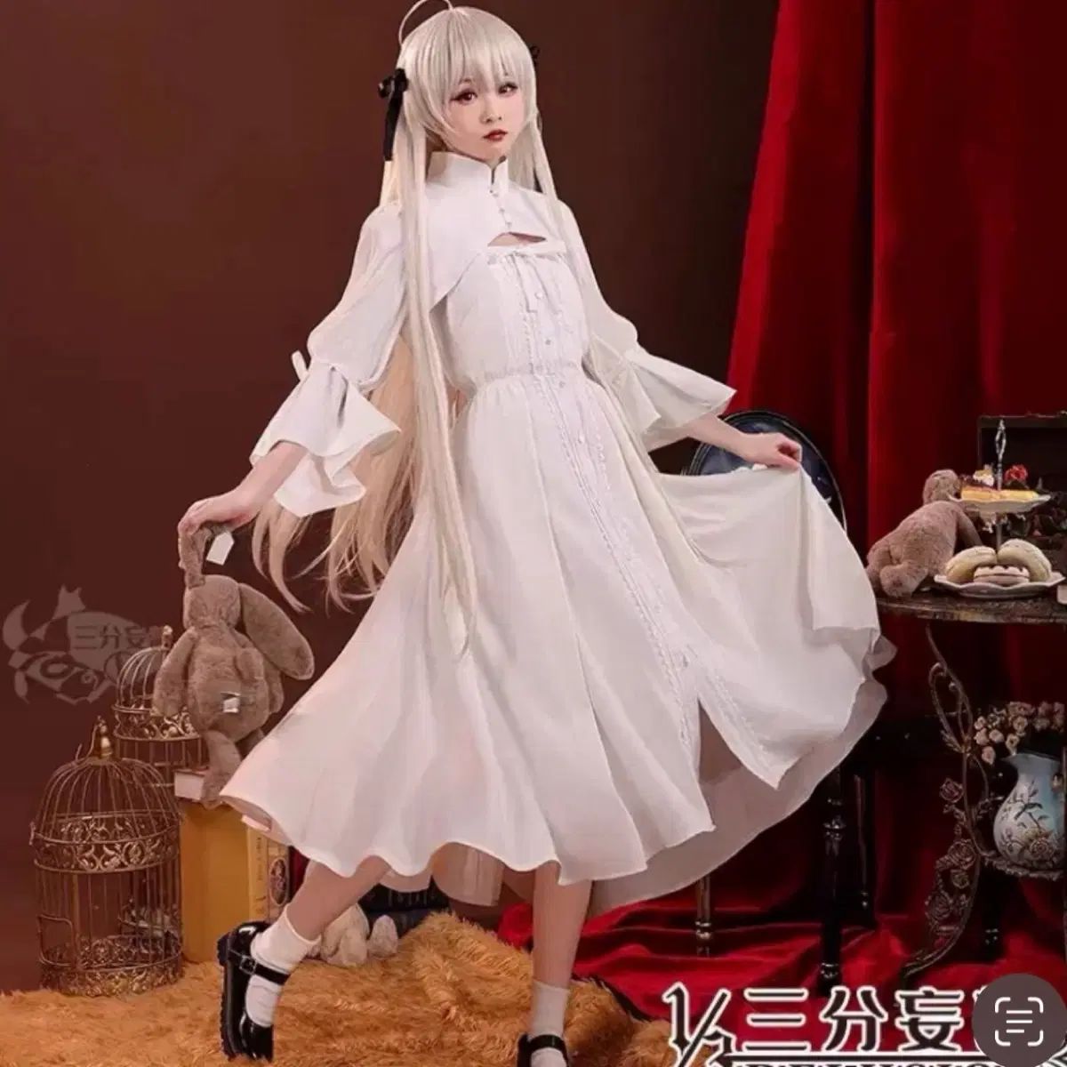 ヨスガノ カスカノ ライトブルー コスプレ コス ONE PIECE 私服 サムマン フルセット
