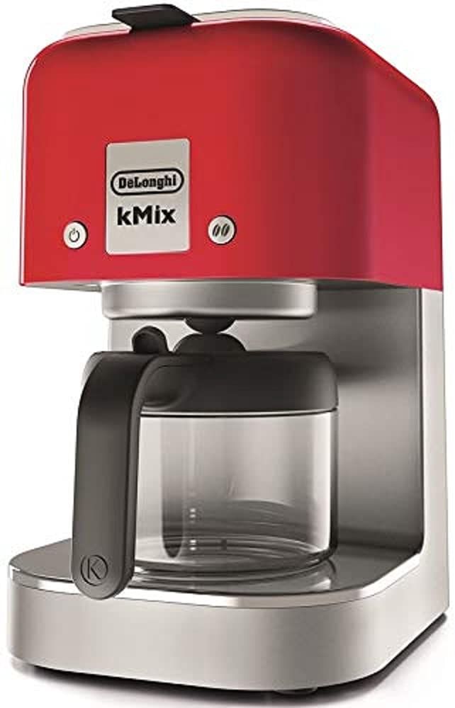 De'Longhi (デロンギ) ドリップコーヒーメーカー ケーミックス [kMix] COX750J-RD レギュラーコーヒー 6杯用 ステンレスフィルター アロマスイッチ シャワードリップ機能 [スパイシーレッド] デロンギファミリー登録で3年保証