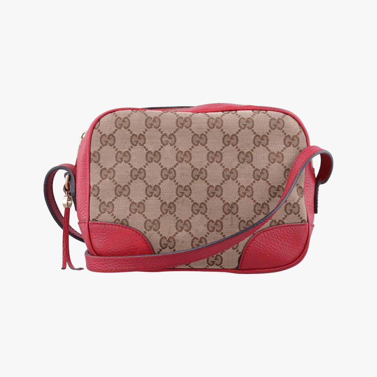 グッチGucciブリー マイクログッチシマ カーキ×レッド キャンバス×レザー 449413 G026324009