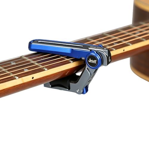 S1 The Rolling Capo スライド式のギターカポタスト 転調 ワンタッチ 瞬時に移動できる メカニカルローリングカポ Jstaff S1 QYKJ-HDL-S1 1個入り サイレントスライド 折りたたみ可能 (ブルー)送料無料 ac2602c7