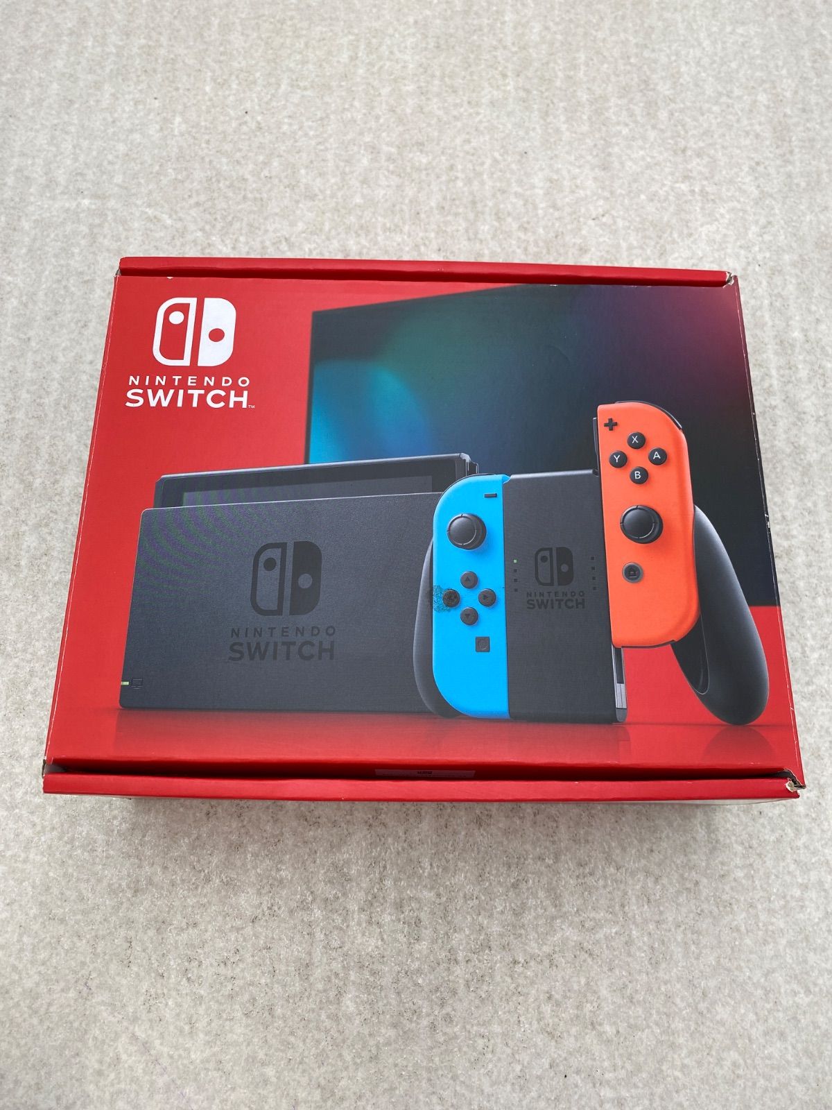 ◆Nintendo Switch Joy－Con（L） ネオンブルー／（R） ネオンレッド （HAD－S－KABAH）　ジャンク　0013646840