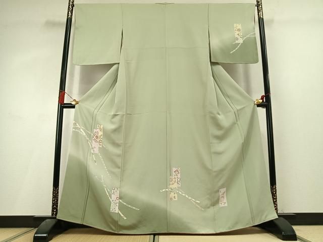 平和屋着物●訪問着　色紙重ね熨斗花文　暈し染め　正絹　逸品　未使用　AABL3314fy 28,730円