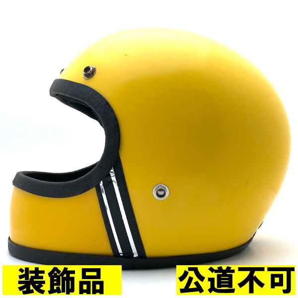 【装飾品・公道不可】GRANT YELLOW 57cm 【海外直輸入中古品】フルフェイス ヘルメット 族ヘル オンロード グラント イエロー 黄色 S～Mサイズ 23,716円