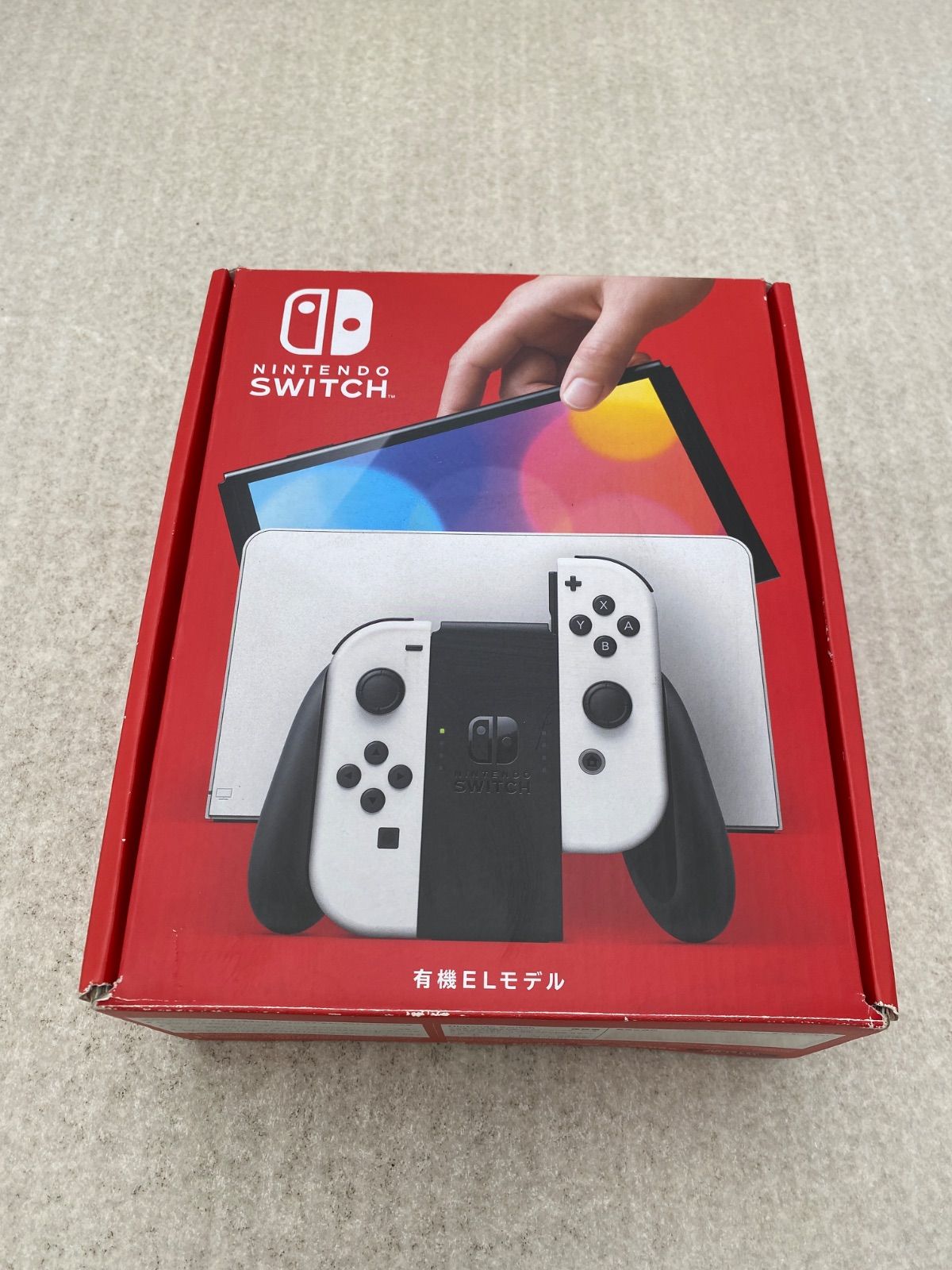 ◆Nintendo Switch 有機ELモデル Joy－Con（L）／（R） ホワイト　ジャンク　0013417360