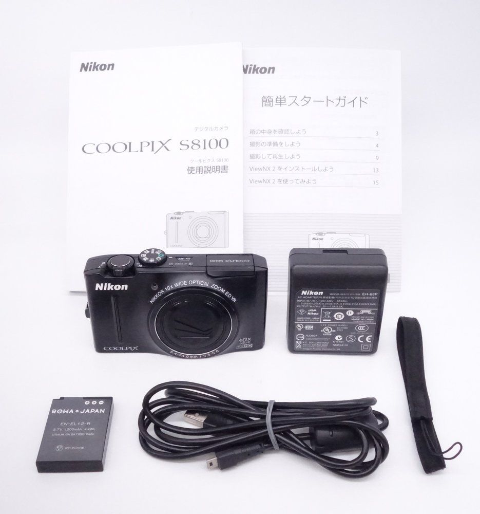 【美品】ニコン Nikon デジタルカメラ COOLPIX S8100 ノーブルブラック 1210万画素 [W2607070A] 15,762円