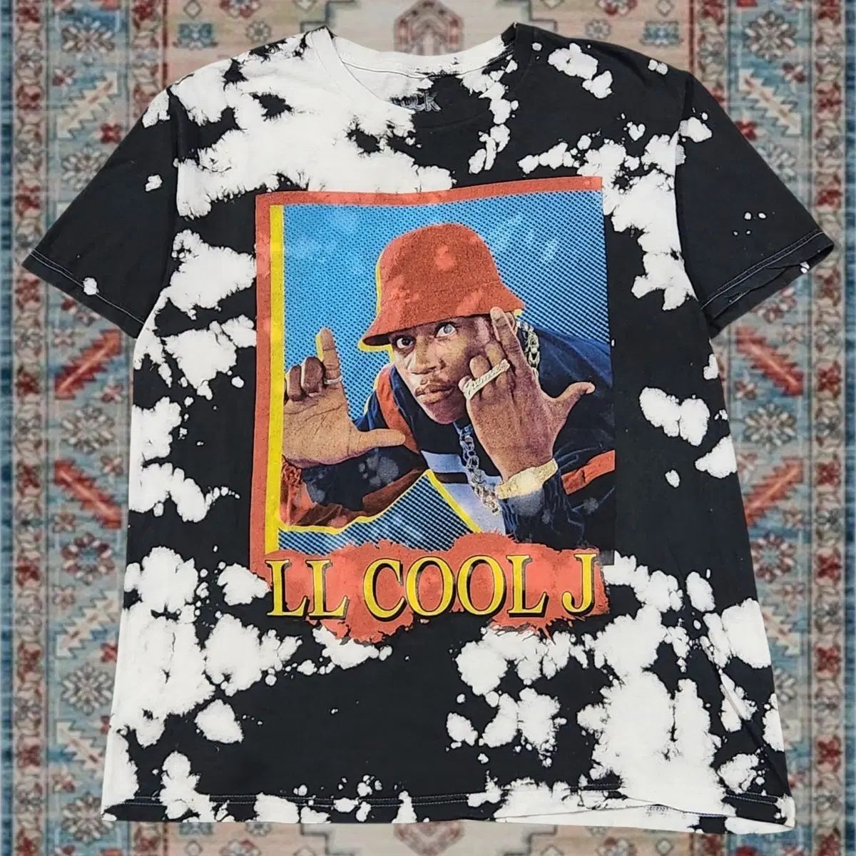 LL Cool J オールドスクール ブリーチ ウォッシュ ラブ Tシャツ M
