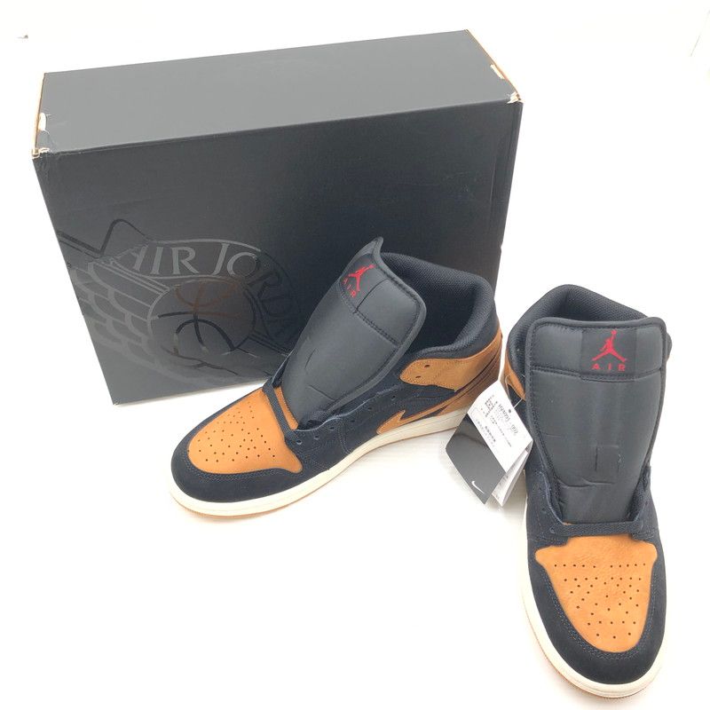【中古美品】 NIKE ナイキ AIR JORDAN 1 MID SE BLACK VARSITY RED SAIL FLAX HV4091-002 エア ジョーダン ワン スニーカー 靴 【160-260806-rt-15-tagh】