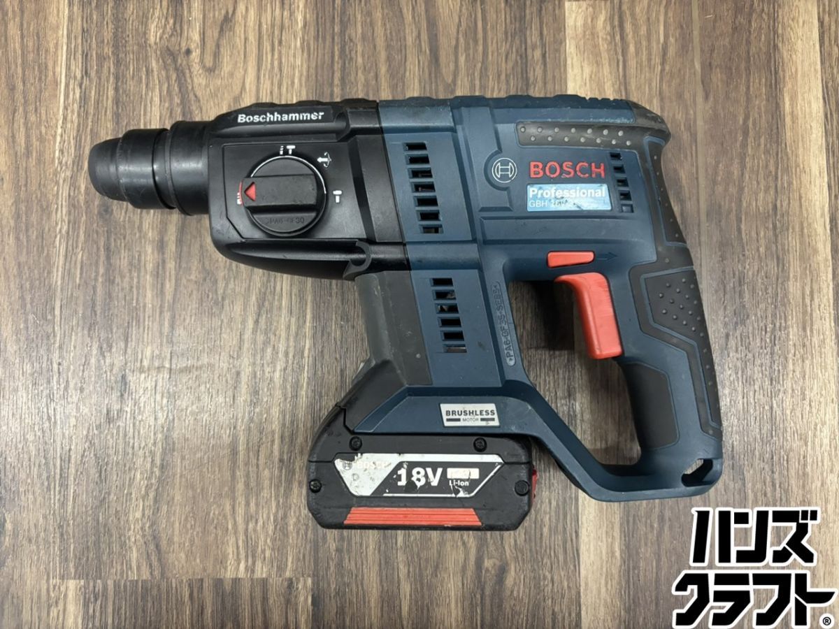 ♭【中古品】BOSCH ボッシュ GBH18V-21 ハンマドリル 18V4.0Ahバッテリー付き PSEマーク有【熊本けやき通り店】