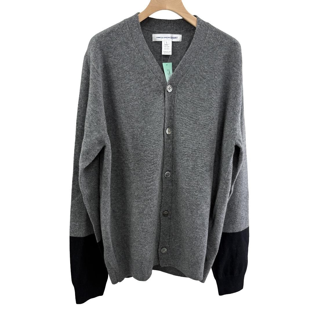 コムデギャルソンCOMME des GARCONS フォーマルカーディガン Lサイズ FZ-N109-PER-3 グレー・ブラック メンズ 24,585円