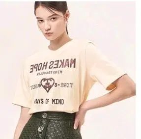 TIME レタリング Tシャツ VA (バニラ)