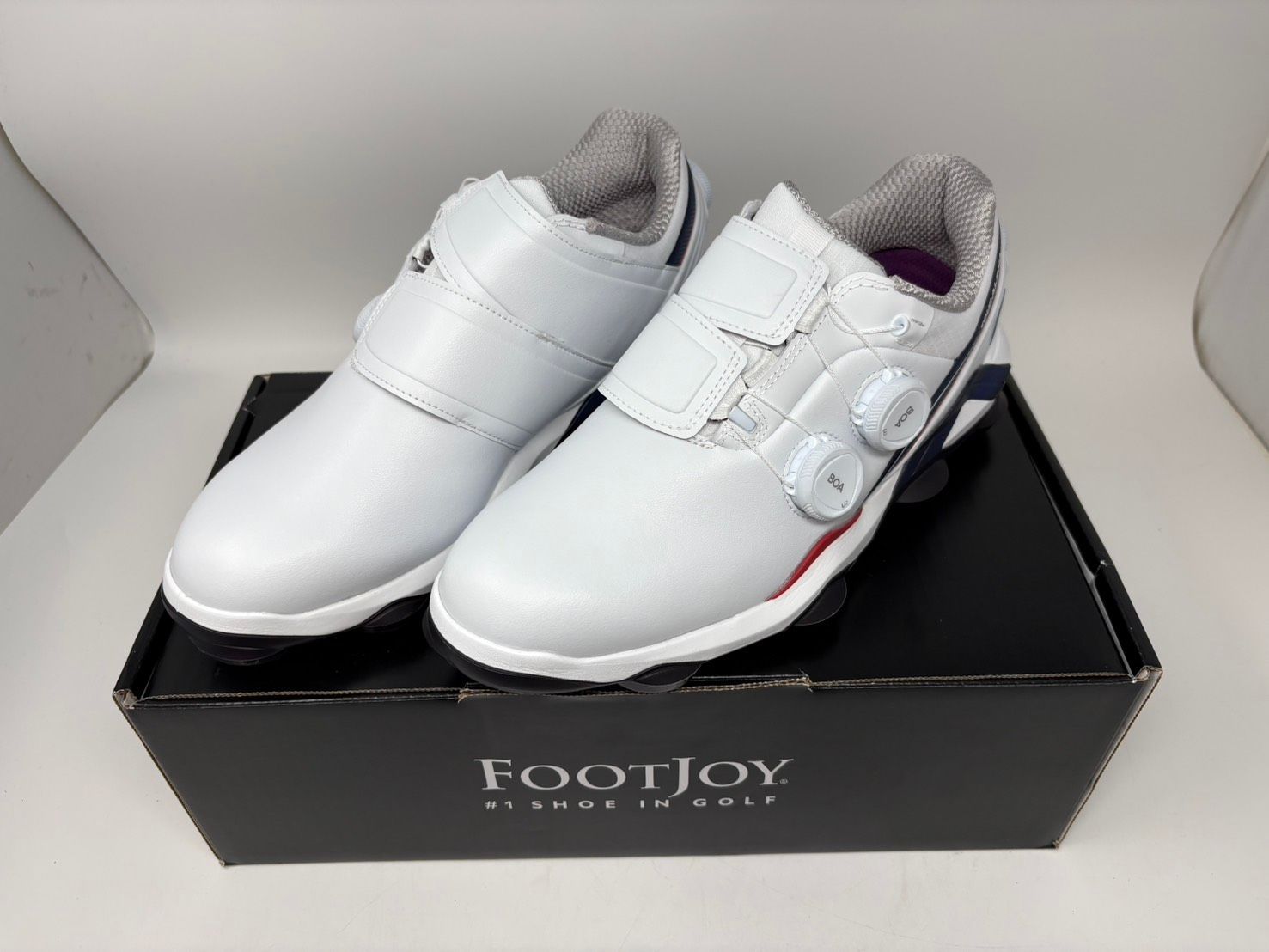 ◆新古品 FOOTJOY フットジョイ ゴルフシューズ 25.0cm 白 55547J 箱付き 保管品◆22433★