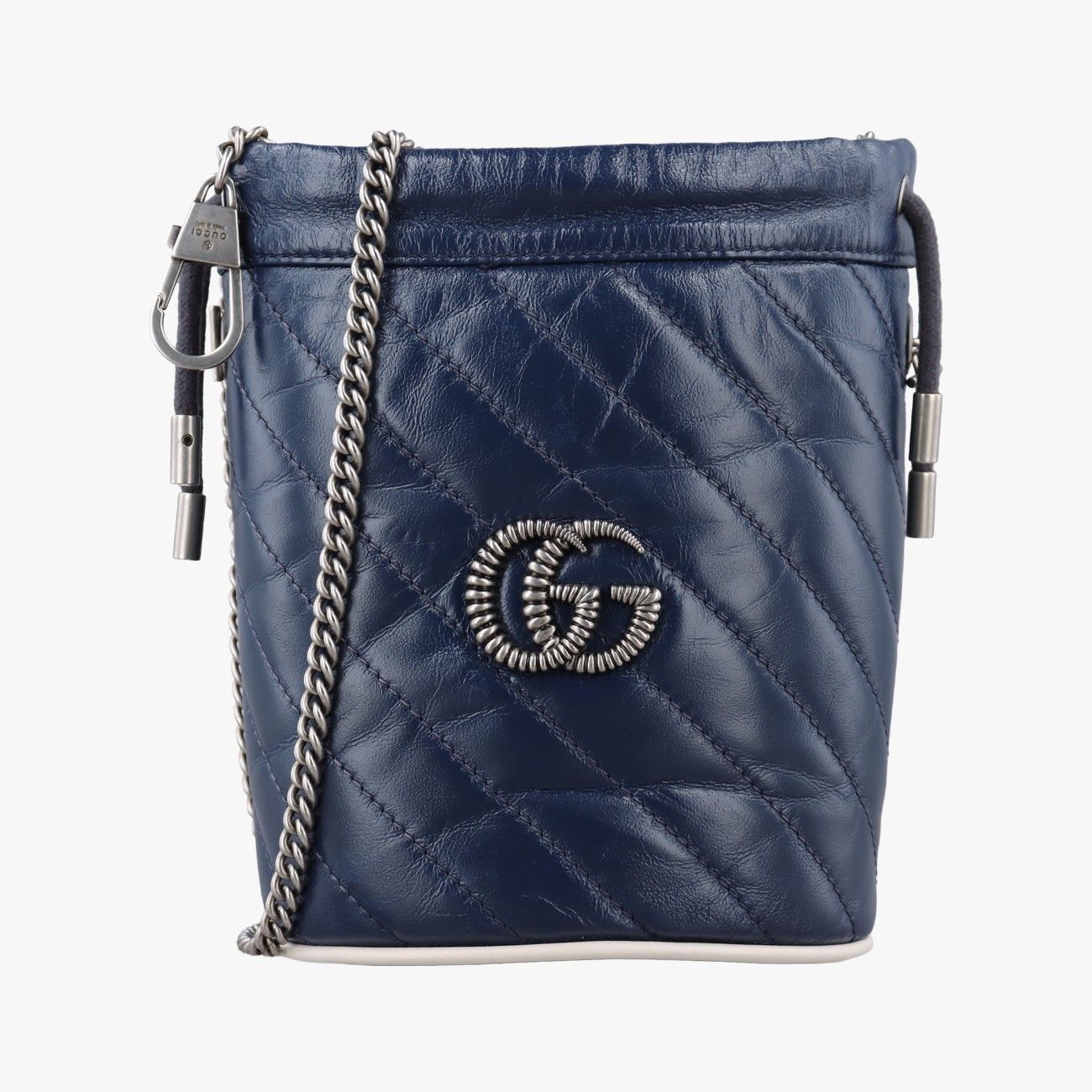 グッチGucciGGマーモント ブルー レザー 573817