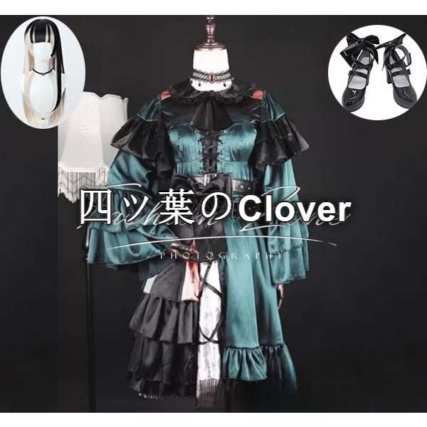 人気商品◆ hololive DEV_IS ホロライブ VTuber 風 儒烏風亭らでんコスプレ衣装 ウィッグ 靴 cosplay コスチューム パーティーグッズ ハロウィン仮装 変装vs805