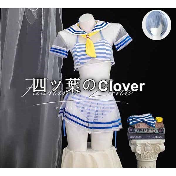 人気商品◆Re：ゼロから始める異世界生活風 レム 水着 セーラー服コスプレ衣装ウィッグcosplayハロウィン演出服変装vs805