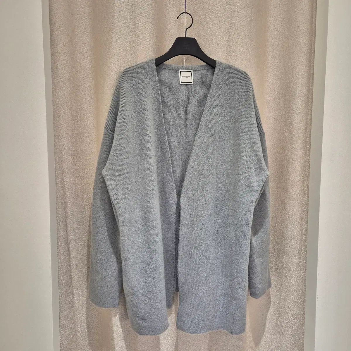 (M)ウーヨンミ ロング オープン フロント ニット カーディガン 35,415円