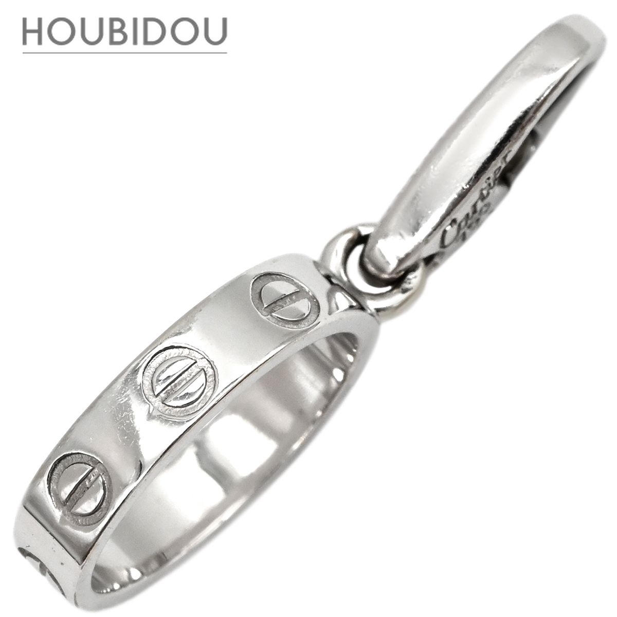 カルティエ Cartier ペンダントトップ ラブチャーム ホワイトゴールド LOVE Au750 18K 18金 WG ベビー ネックレストップ 【中古】