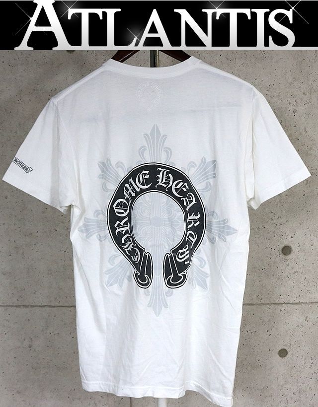 CHROME HEARTS 新宿店 クロムハーツ ホースシュー CHクロス Ｔシャツ 半袖 メンズ size:M 白 31729