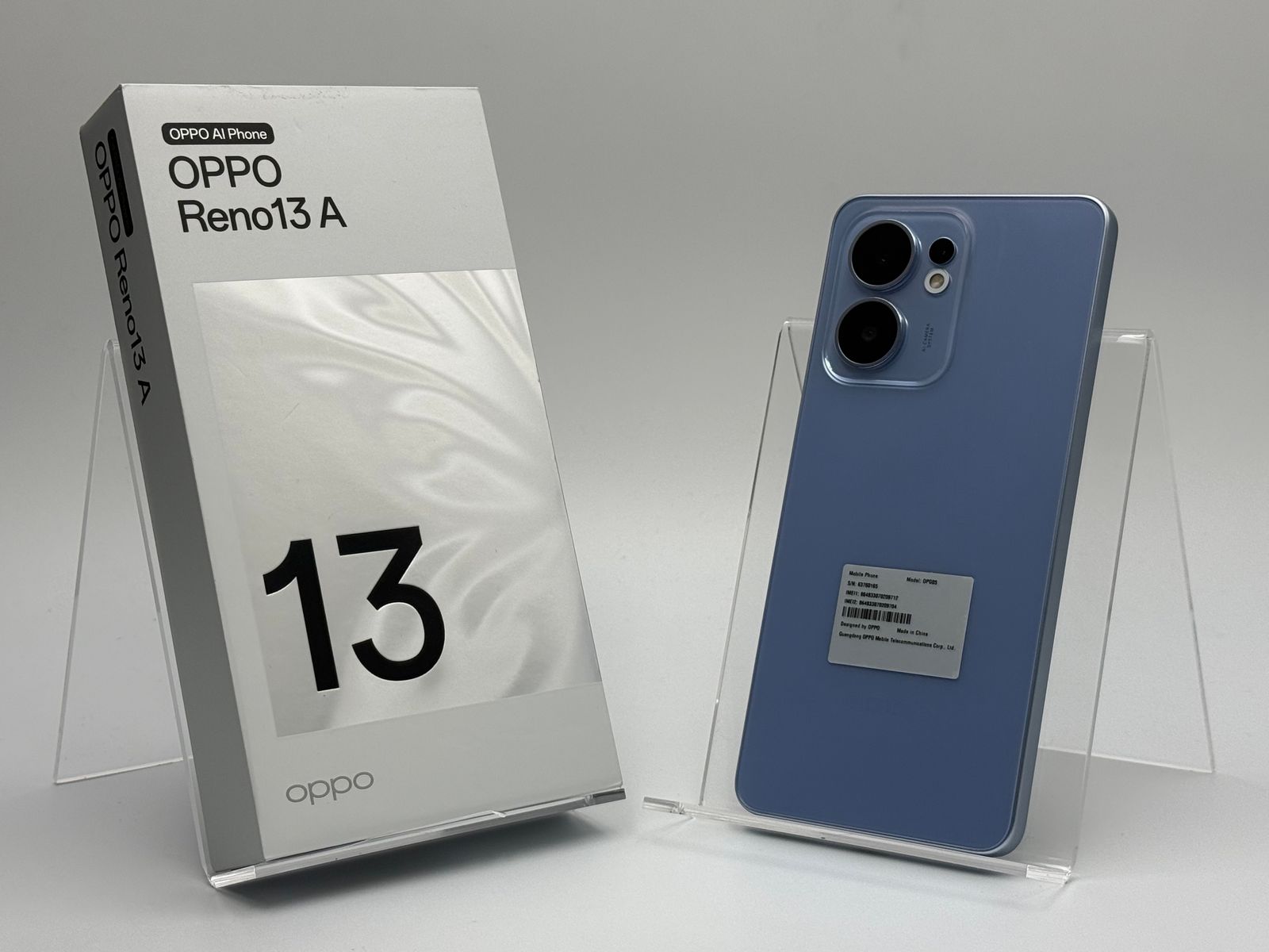 【箱付き中古A】OPPO Reno13 A OPG05 アイスブルー SIMフリー 白ロム