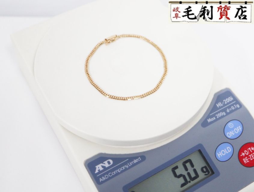 K18 キヘイ 喜平 ブレスレット 6面ダブル 5.0g 6メンダブル 18金 イエローゴールド 750 YG 【中古】 ジュエリー