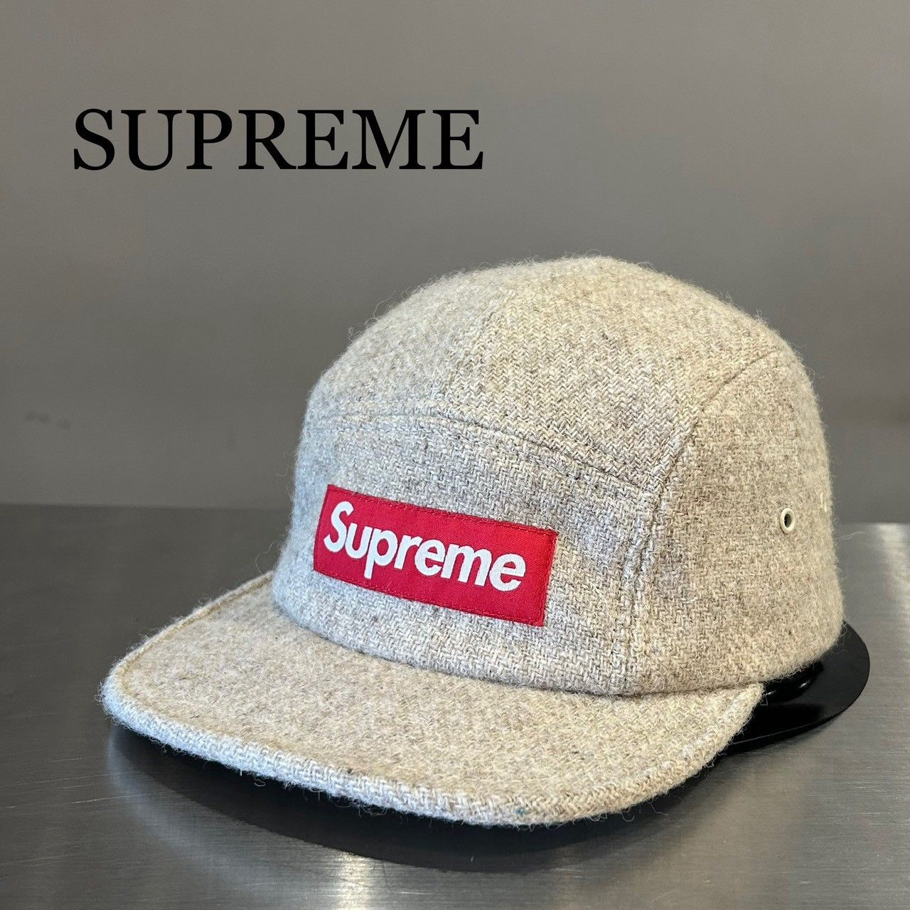 『SUPREME』シュプリーム ハリスツイード ボックスロゴ キャップ