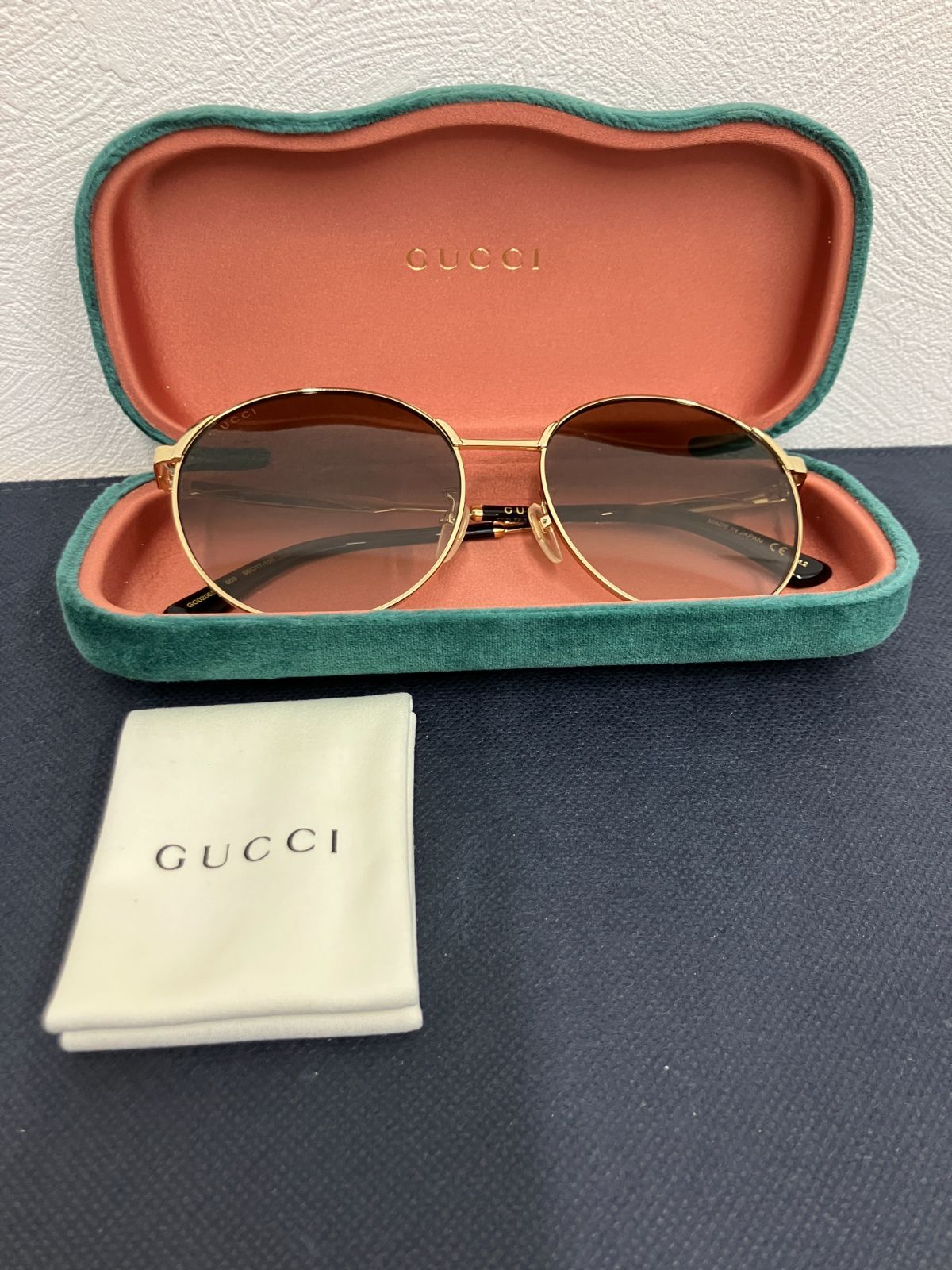 【441301120503】 GUCCI グッチ サングラス GG0206SK ラウンド 現状品 12,780円