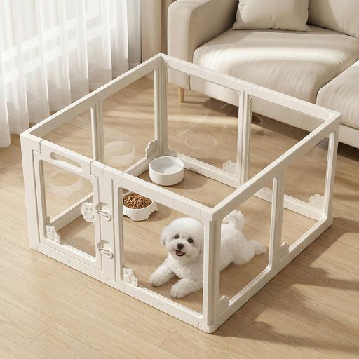ペットサークル G-AVERIL 高さ 60cm バリアフリー 透明 アクリ パネル 屋内外兼用 ペットケージ 犬用 中型犬/小型犬対応 脱出防止 吸盤付き 滑り止め シンプル 折り畳み式 組立簡単 組み替え… 11,245円