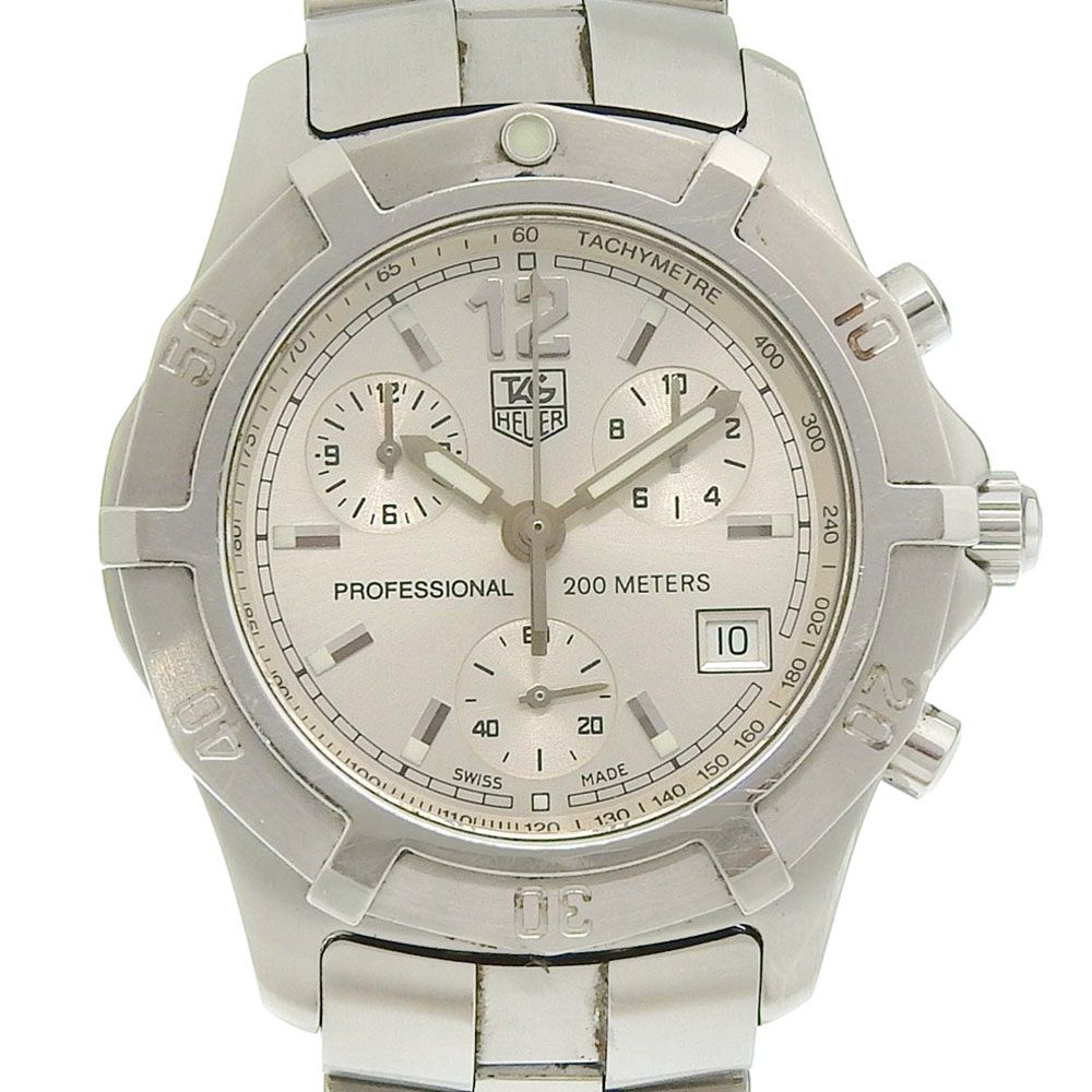 【TAG HEUER】タグホイヤー エクスクルーシブ CN1111 ステンレススチール クオーツ クロノグラフ メンズ シルバー文字盤 腕時計