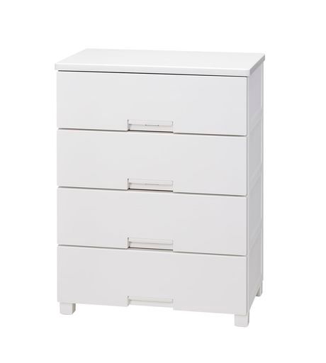 天馬 チェスト 完成品 フィッツチェスト 4段 タンス 幅65x奥行41x高さ85cm 収納ケース 衣装ケース ホワイト 6504