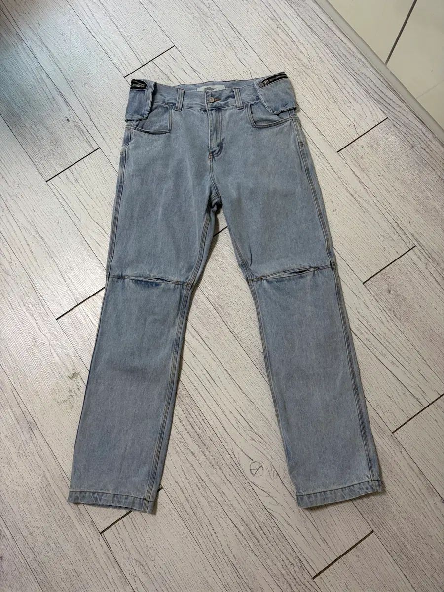 (L)プラスチックプロダクト バッグ パンツ ブルー