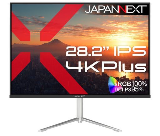 【ECサイト限定】JAPANNEXT 28.2インチ IPSパネル搭載 4K Plus(3840x2560)解像度 液晶モニター JN-282Ei4KP HDMI DP sRGB:100% DCI-P3:95% HDR アスペクト比3:2 PIP/PBP