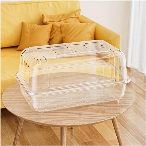 FTWIND [単体] ハムスター ケージ 大きい 60cm [大型] アクリル製 hamster cage (60x38x31cm,単体ケージ(回し車なし))
