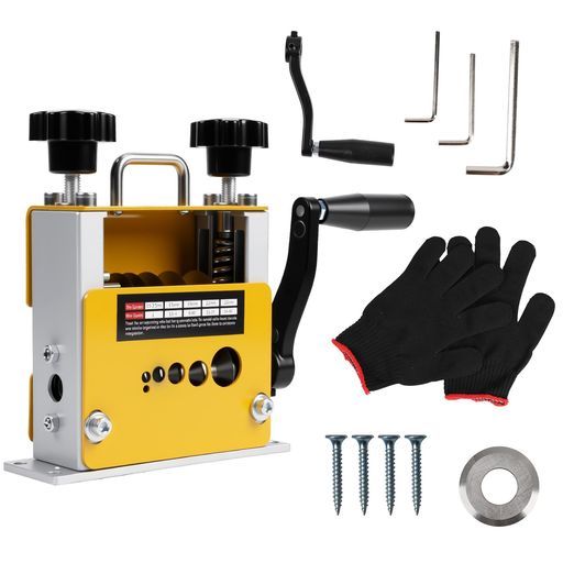 電線皮むき機 ワイヤーストリッパー 手動剥線機 3mm/5mm/7mm/9mm/12mm/17mmワイヤー適用 電線皮むき工具 手回し剥線機 スムーズに剥ける 小型軽便 ケーブル剥離機 ネジ卓上固定可能 電線の被覆…