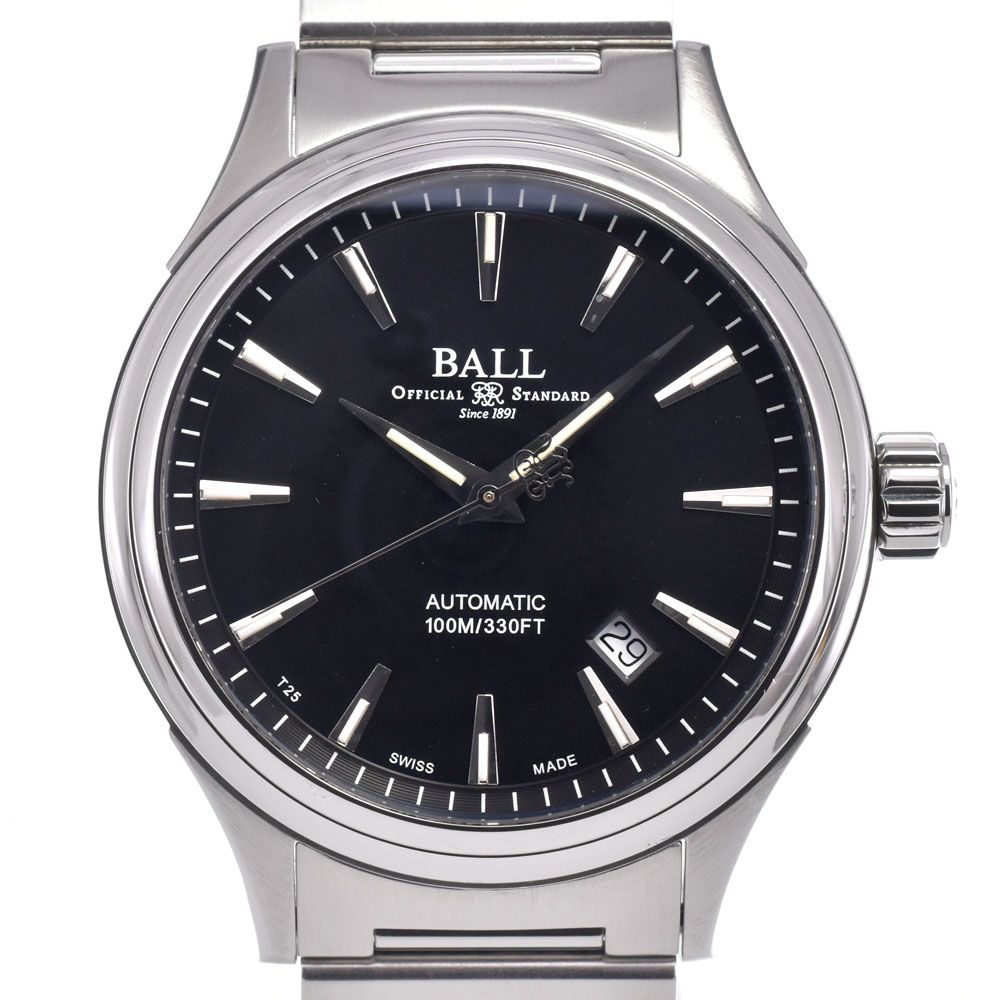 ボールウォッチ BALLWATCH NM2098C-S3J-BK ストークマン ヴィクトリー ブラック 自動巻き メンズ 美品 箱付き 腕時計 B#149348