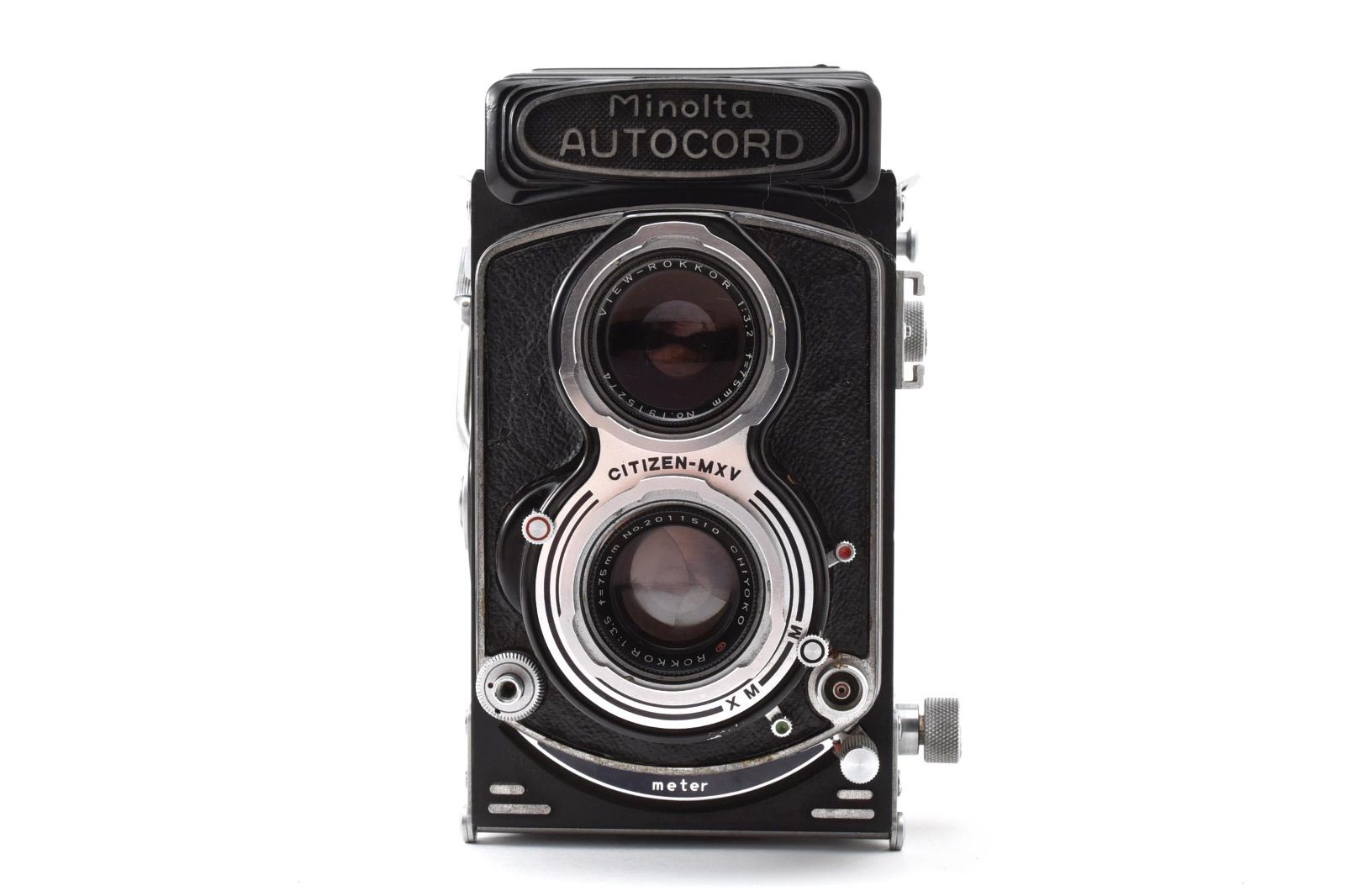 ★動作品★ MINOLTA ミノルタ AUTOCORD / ROKKOR F3.5 75mm オートコード 二眼レフフィルムカメラ 現状品 ＃4721