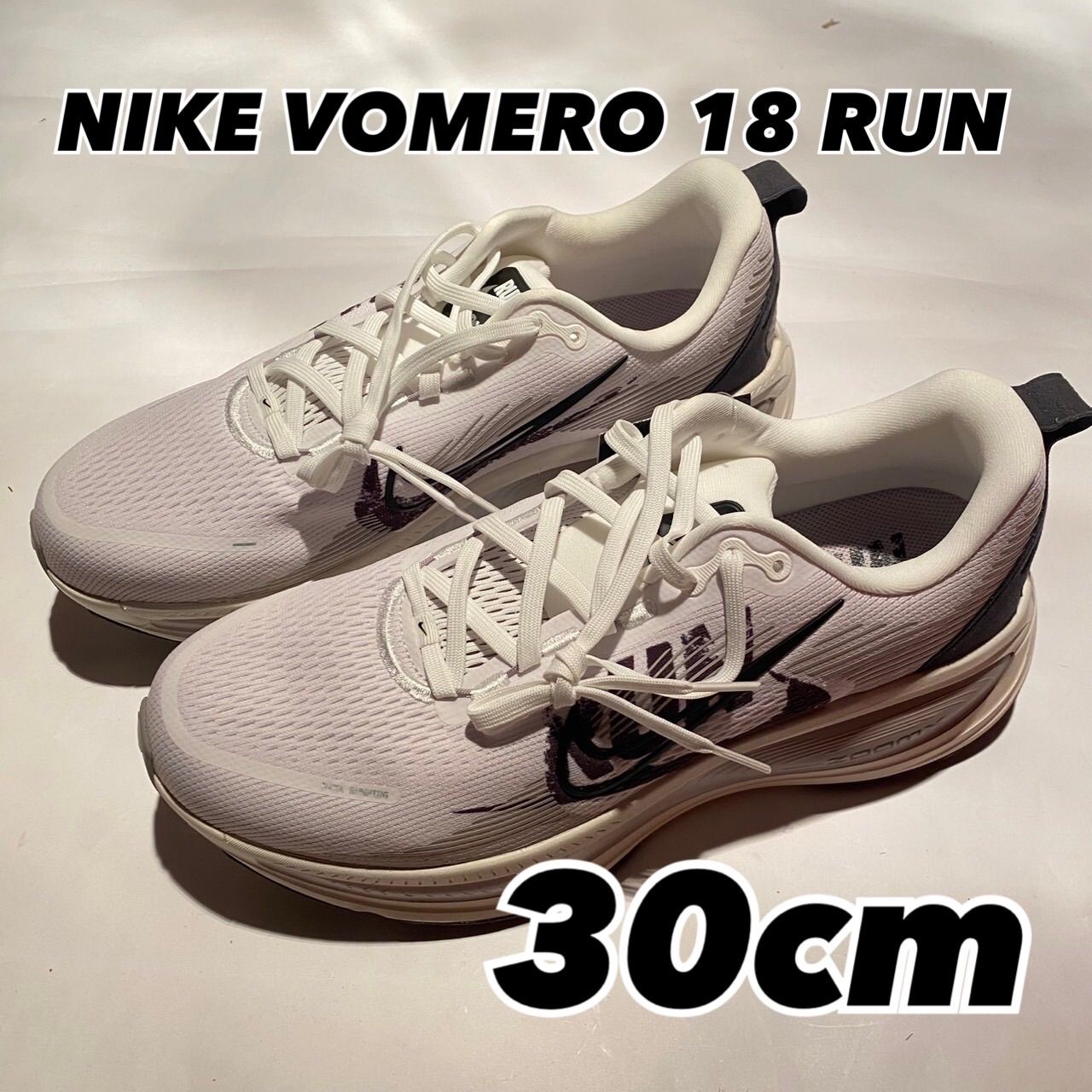 NIKE VOMERO 18 RUN ナイキ ボメロ18 ラン SUMMIT WHITE/BLACK IB5726-100 30cm 8,030円