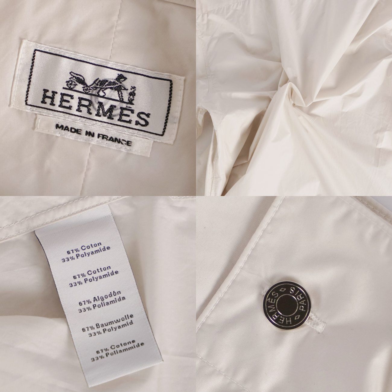 未使用 エルメス HERMES シャツ ロングスリーブ 長袖 プルオーバー