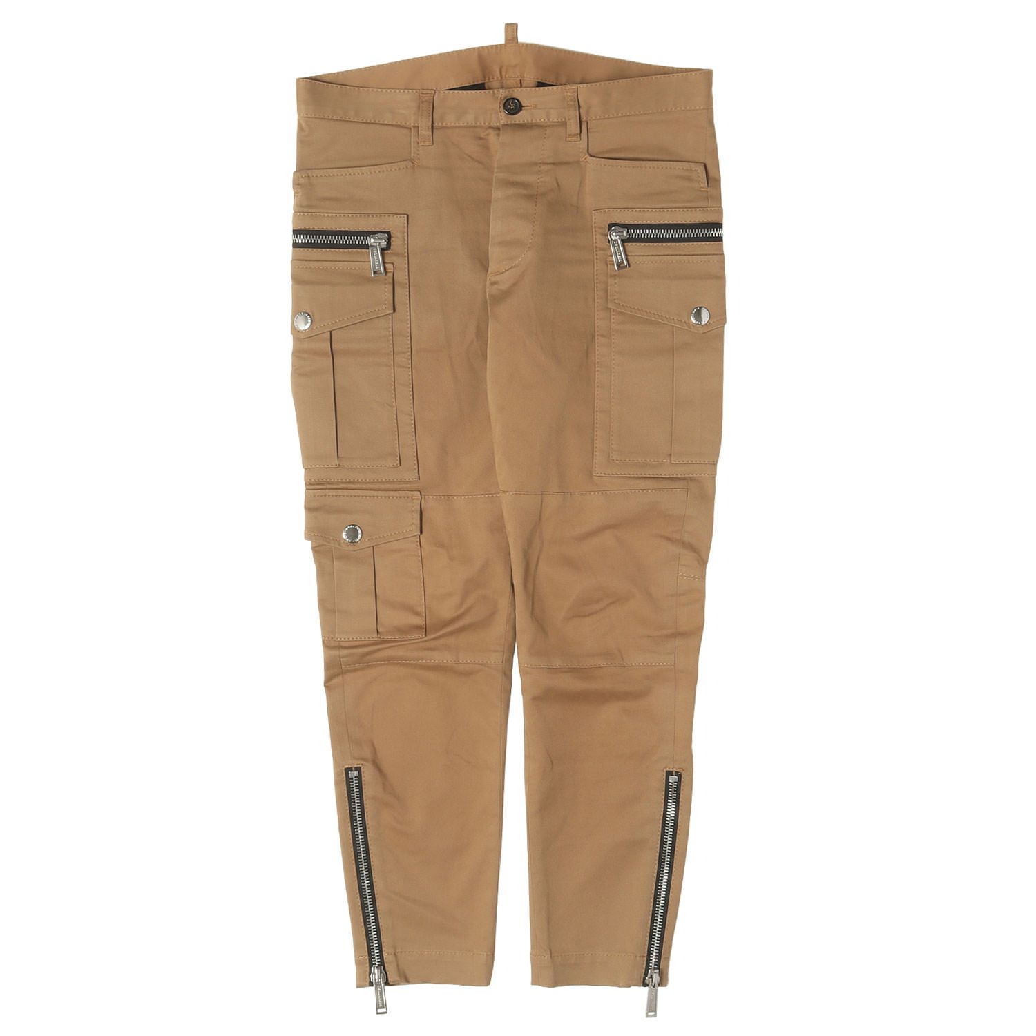 DSQUARED2 ディースクエアード パンツ 44 ベージュ ストレッチ セクシー サファリ カーゴパンツ SEXY SAFARI CARGO PANTS S74KB0101 S43575 イタリア製 ボトムス ズボン【メンズ】【中古】
