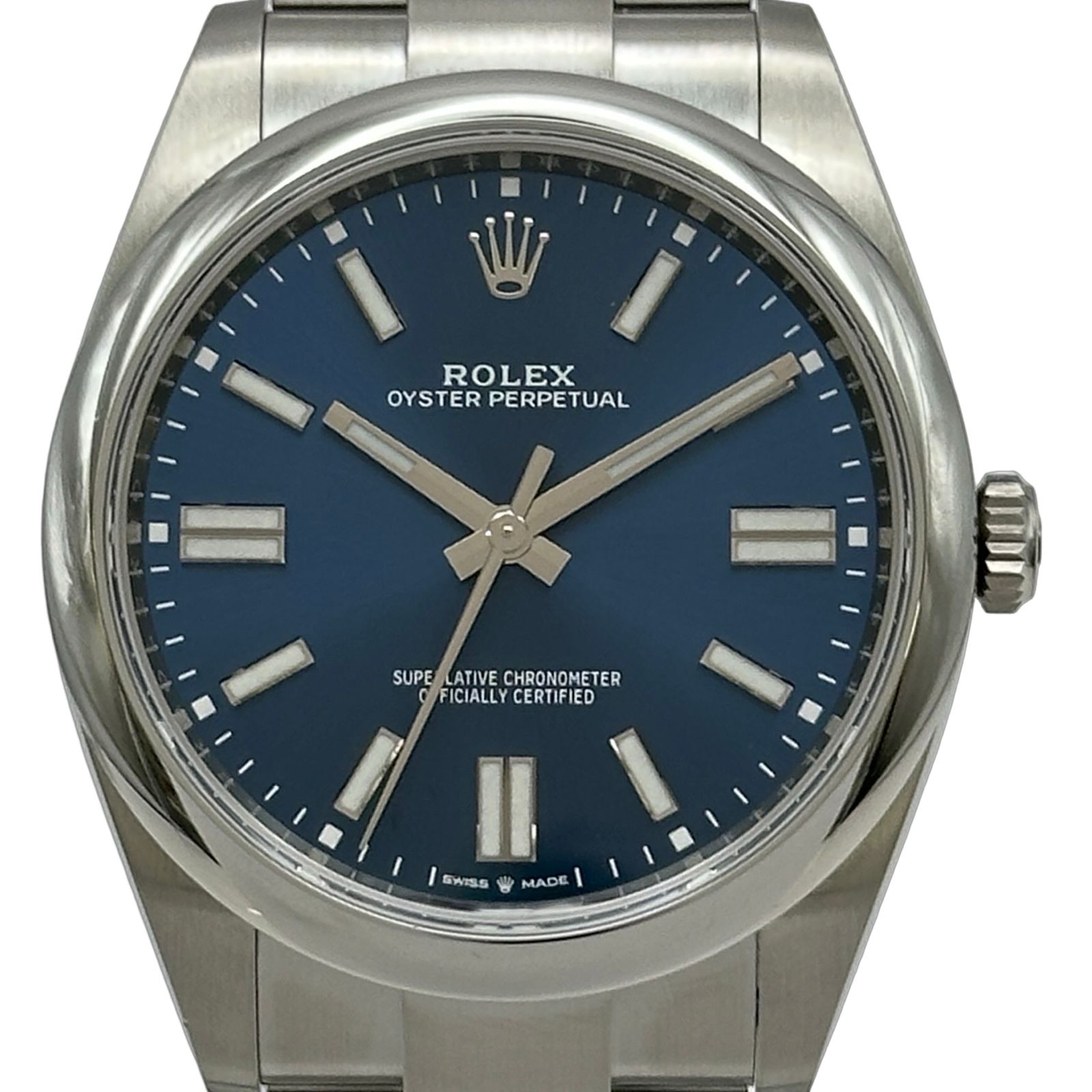 ロレックス ROLEX オイスターパーペチュアル41 124300 ブライトブルー ステンレススチール 自動巻き メンズ 腕時計
